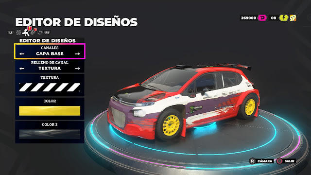 Análisis de DiRT 5 para Playstation 4 - editor de coches Análisis de DiRT 5 para Playstation 4