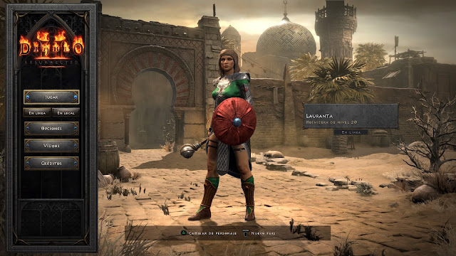 Análisis de Diablo 2: Resurrected para PS4 - menu Análisis de Diablo 2: Resurrected para PS4