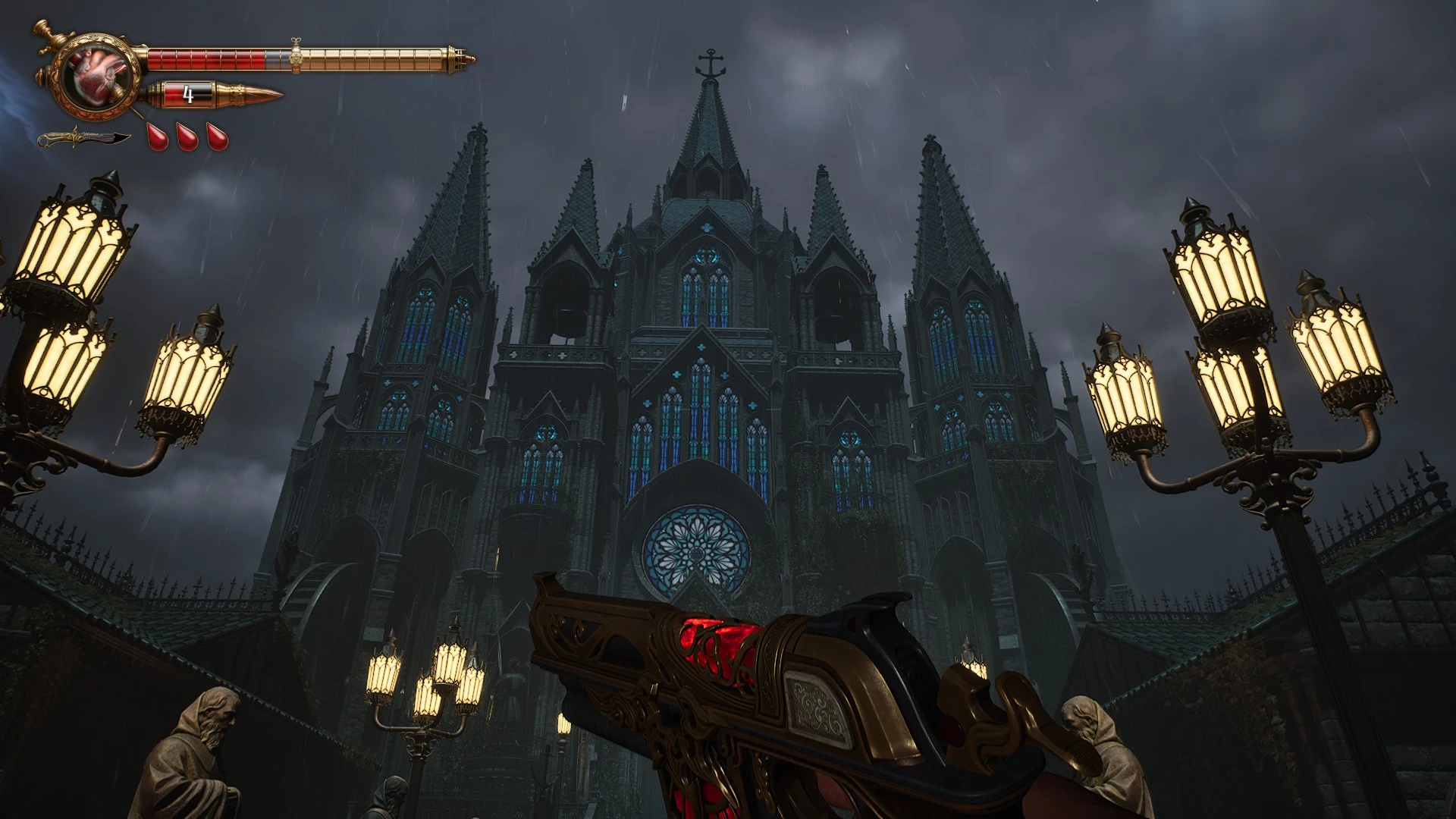 Análisis Crisol: Theater of Idols en PC 16 Entre vidrieras y relámpagos, el horror encuentra su catedral