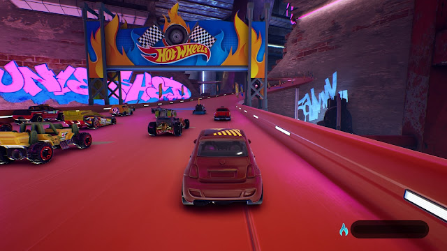 Hot Wheels Unleashed para PS4 - salida carrera Hot Wheels Unleashed para PS4