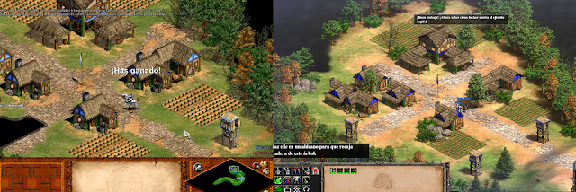 Imagen comparativa de Age of Empires II y Age of Empires II Definitive Edition Imagen comparativa de Age of Empires II y Age of Empires II Definitive Edition