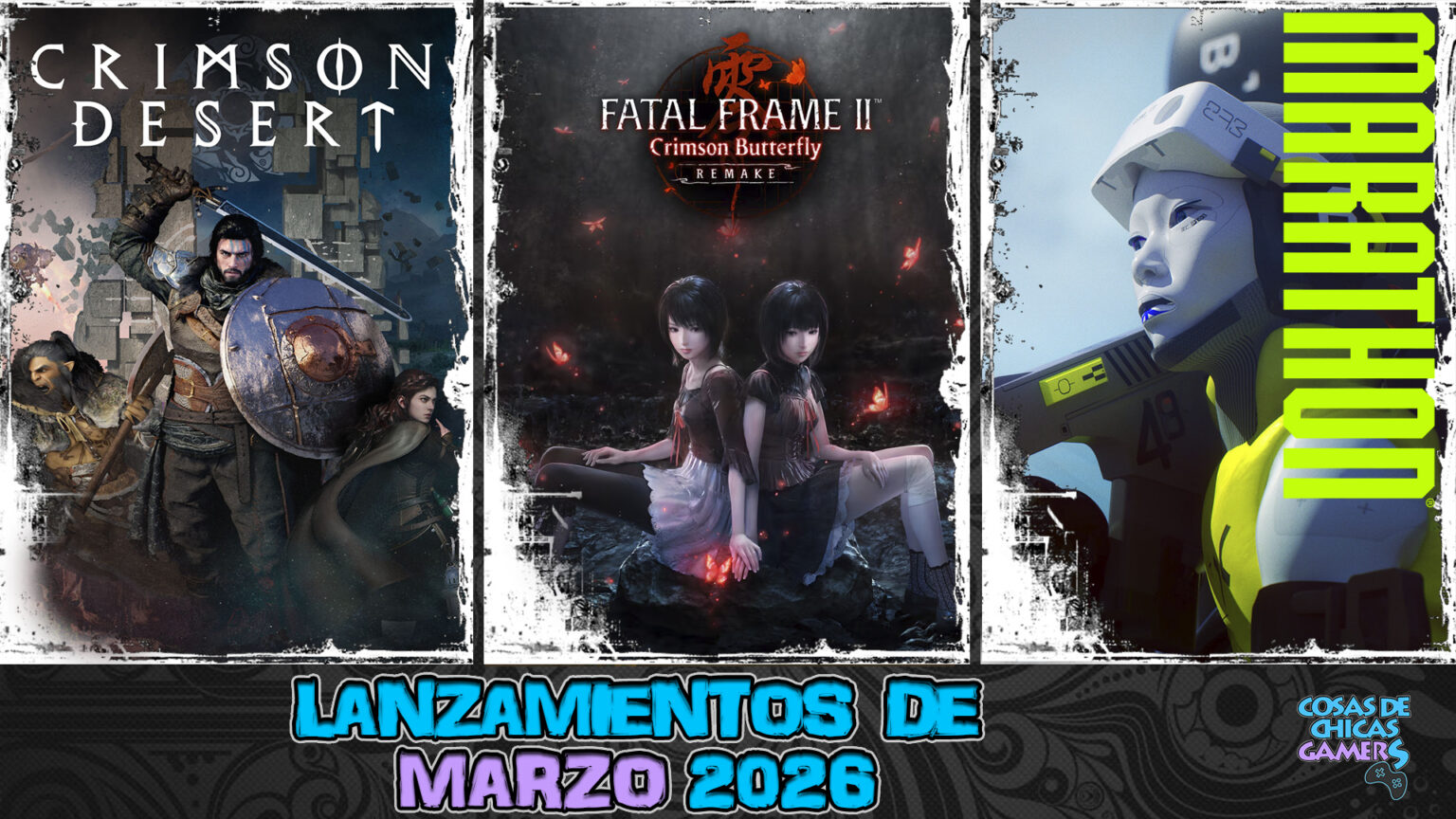 Lanzamientos de marzo 2026 en videojuegos Portada Lanzamientos Marzo 2026