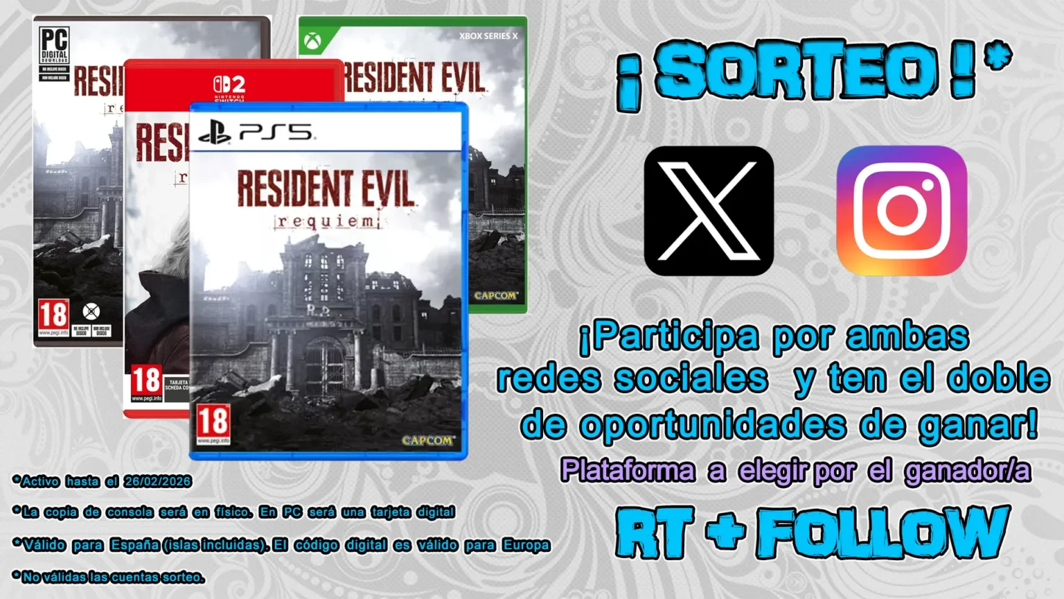 Sorteo Resident Evil Requiem