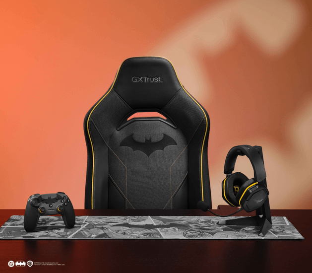 Nueva colección de GXTrust de Batman - ¡El fabuloso Caballero Oscuro llega a tu setup! 5 Mando, auriculares y alfombrilla GXTrust Batman