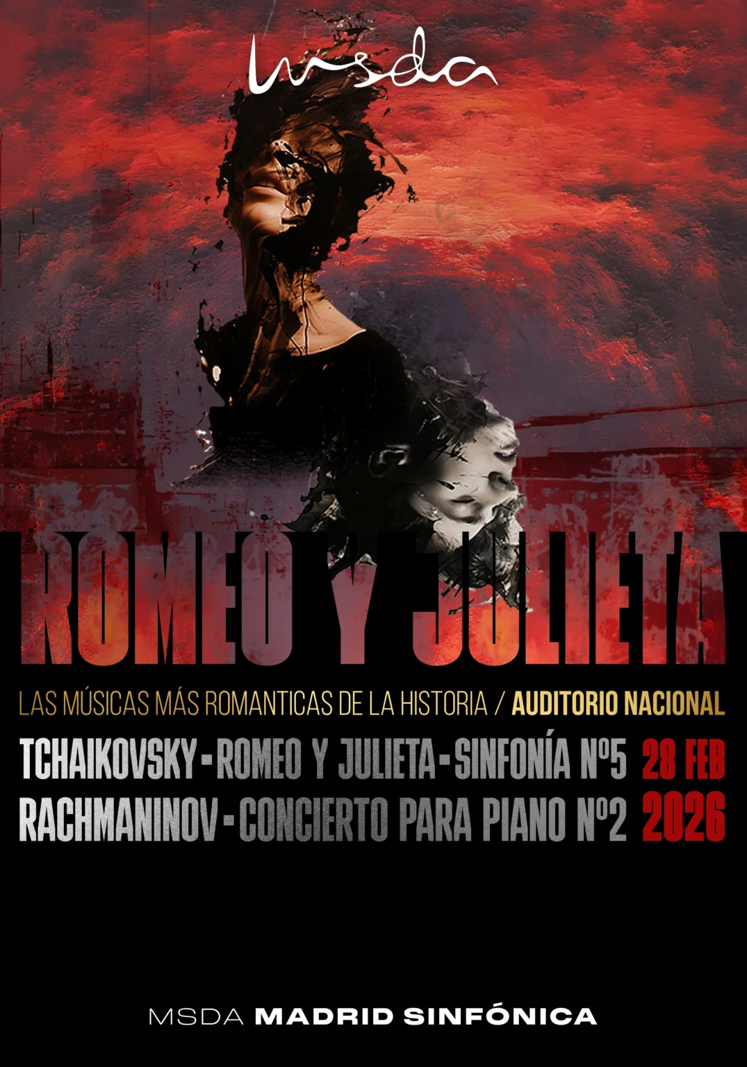 Tchaikovsky y Rachmaninov desatan la pasión en un concierto épico de MSDA Madrid Sinfónica reseña romeo y julieta msda madrid sinfónica