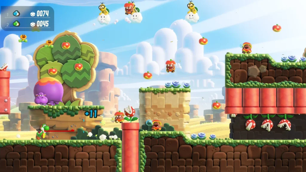 Análisis Encuentro en Parque Belabel (Expansión Super Mario Bros Wonder) en Nintendo Switch 2 15 Análisis paquete de expansión Super Mario Bros. Wonder + Encuentro en Parque Belabel - bebé Yoshi