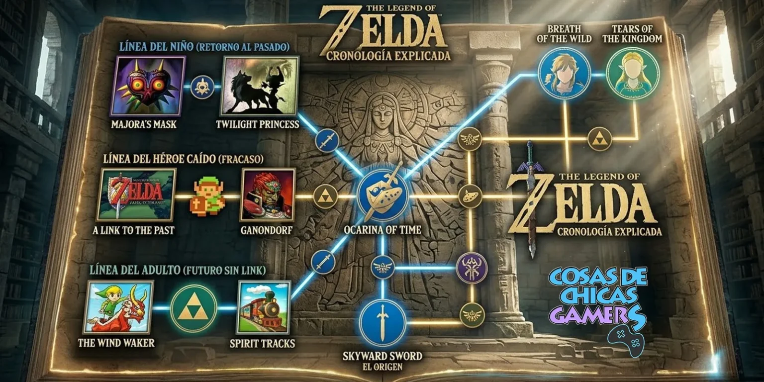 La cronología de The Legend of Zelda: Historia, líneas temporales y conexiones Cronología explicada The Legend of Zelda