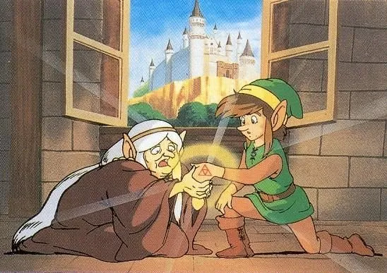 La cronología de The Legend of Zelda: Historia, líneas temporales y conexiones 39 Impa no deja pasar la marca en la mano de Link