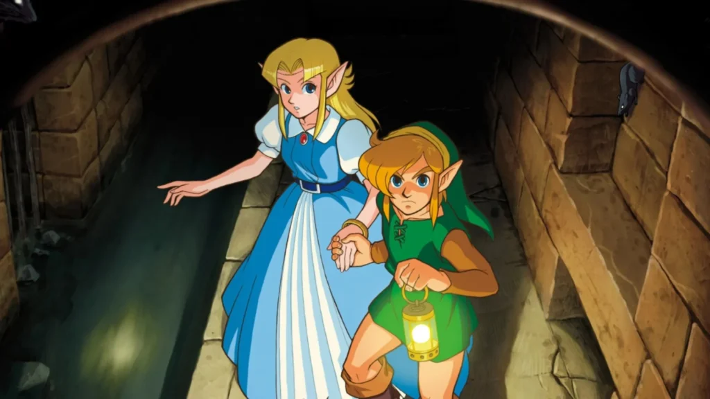 La cronología de The Legend of Zelda: Historia, líneas temporales y conexiones 33 Link ayudando a Zelda a escapar de la mazmorra del castillo de Hyrule