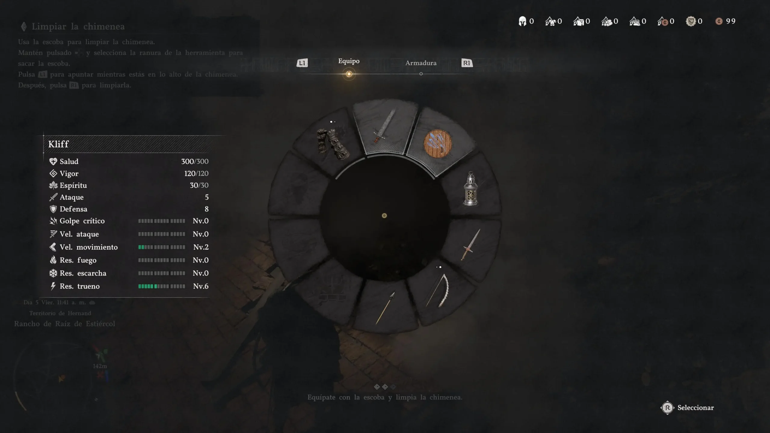 Análisis de Crimson Desert en PS5 Pro 13 Crimson Desert Interfaz