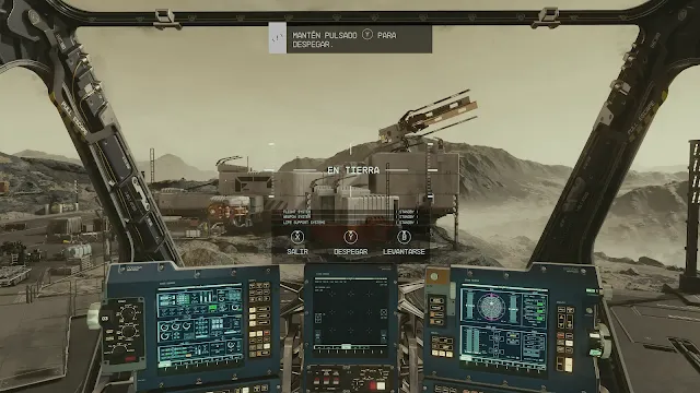 Starfield - Cabina de la nave Starfield - Cabina de la nave
