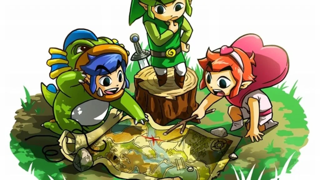 La cronología de The Legend of Zelda: Historia, líneas temporales y conexiones 37 Tri Force Heroes pese a ser parte del canon, tiene un tono mas desenfadado