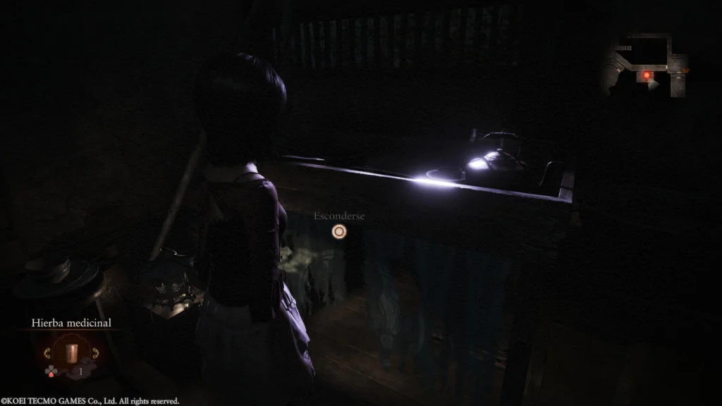 nueva habilidad de fatal frame ii remake: esconderse fatal-frame-2-crimson-butterfly-remake-esconderse