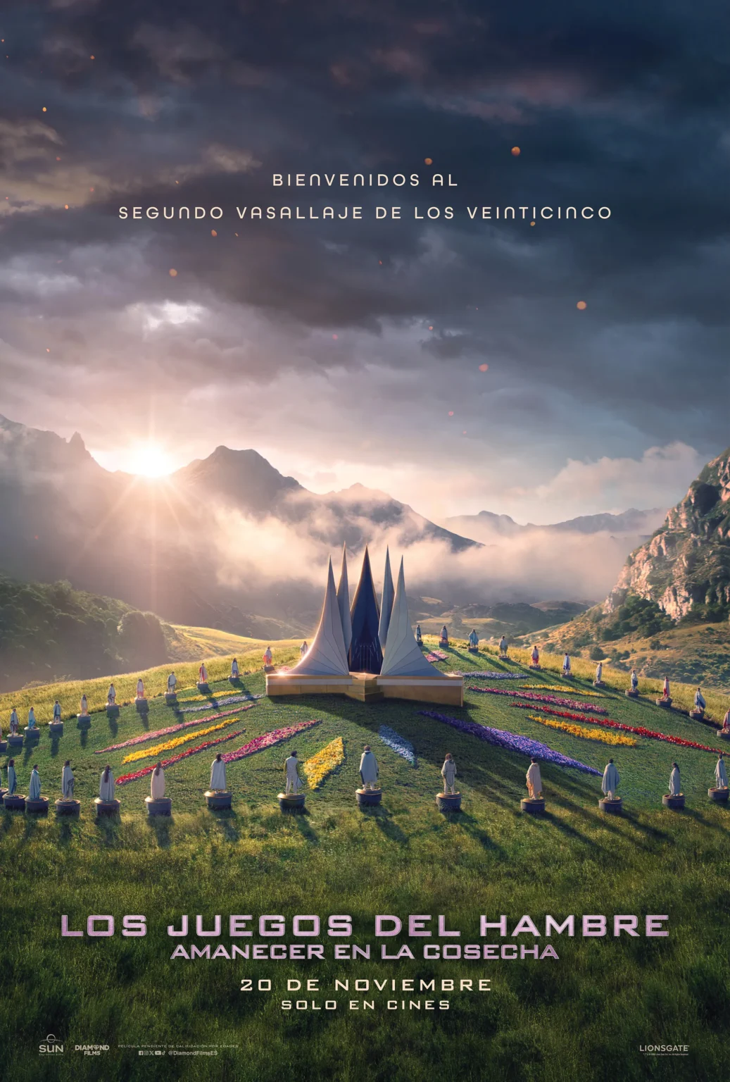 Cartel Los juegos del hambre amanecer en la cosecha