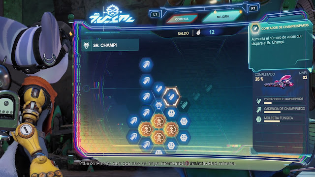 Mapeado de arma Champidisparos Champi ejecutor Ratchet & Clank Una dimensión aparte Mapeado de arma Champidisparos Champi ejecutor Ratchet & Clank Una dimensión aparte