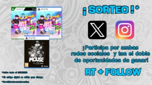 Sorteo Just Dance 2026 y MOUSE P.I For Hire – Doble ración de ritmo y acción con 3 GANADORES Sorteo Just Dance 2026 y MOUSE Pi