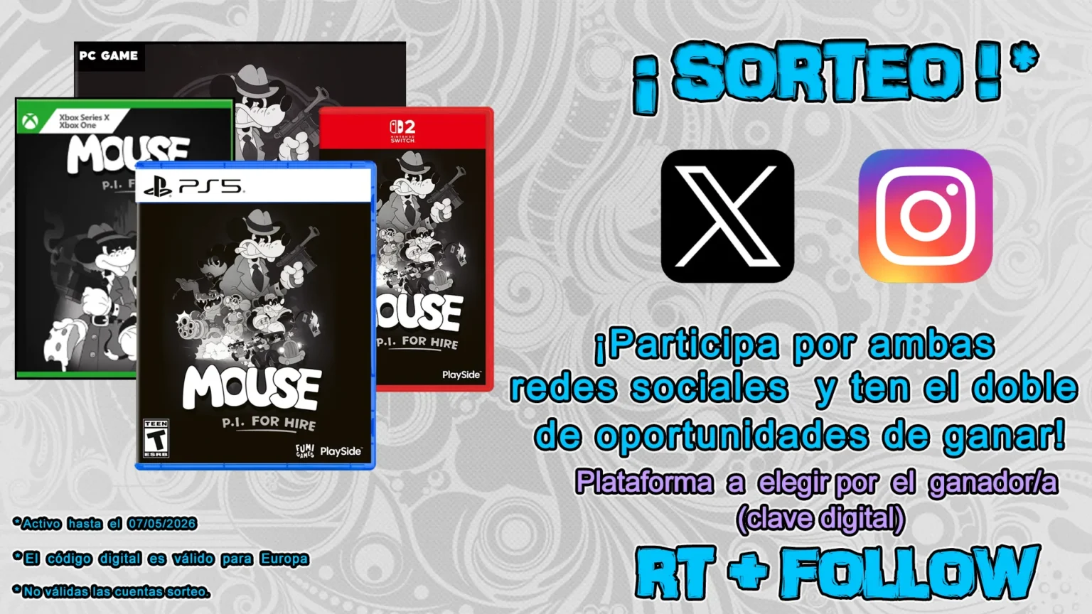 Sorteo Mouse PI for Hire
