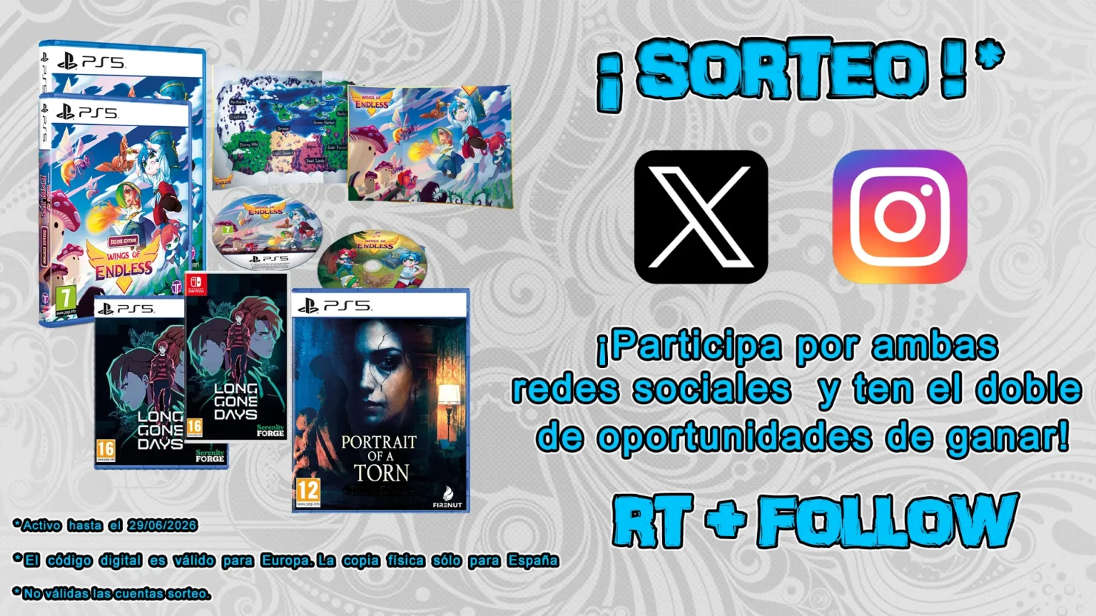 Sorteo pack Tesura Games