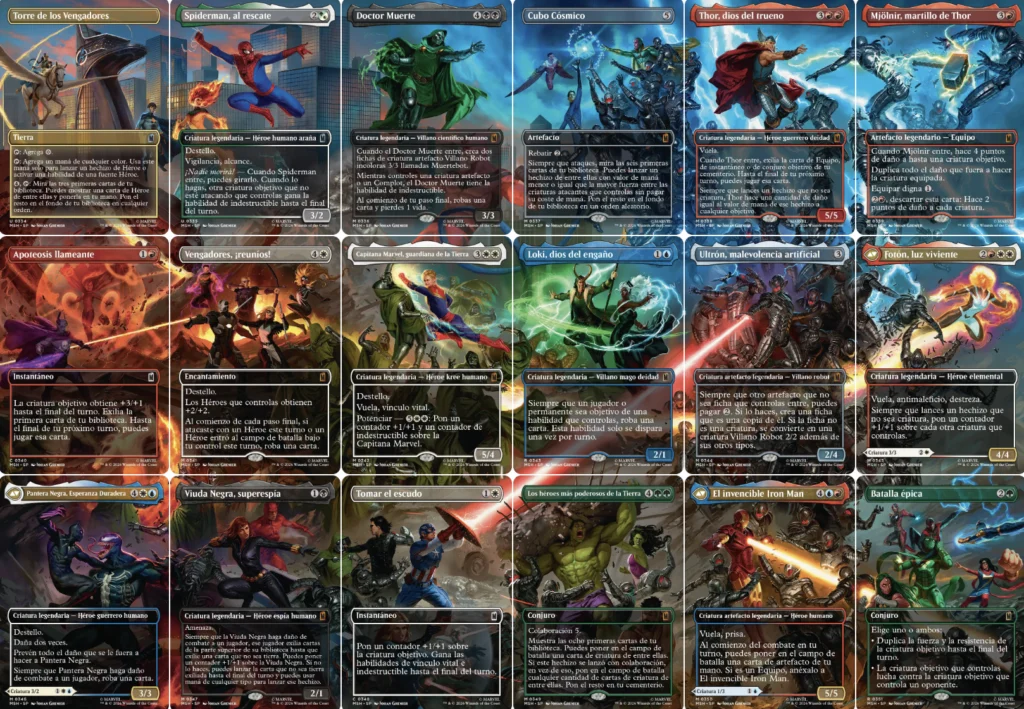 Marvel Super Heroes aterriza en Magic The Gathering. Héroes, villanos en una colaboración fascinante. 14 Magic Marvel Super Heroes