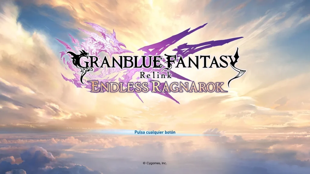 Análisis Granblue Fantasy: Relink - Endless Ragnarok en PC 15 Endless Ragnarok abre sus cielos con una pantalla de título más épica, cálida y ominosa que la del Relink original