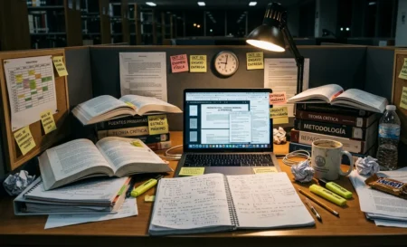 Estrés académico: cómo manejar la presión de exámenes y proyectos Imagen estrés académico
