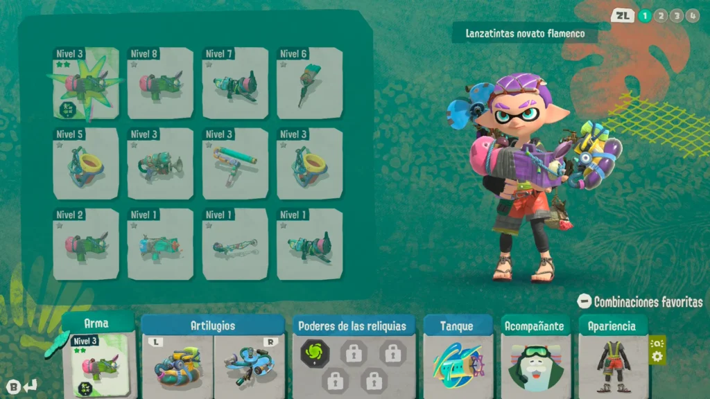 Análisis Splatoon Raiders en Nintendo Switch 2 25 Pasaremos bastante tiempo pensando en cual es la mejor build