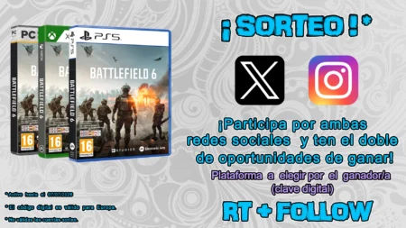 Sorteo clave digital Battlefield 6 (PS5, Xbox Series o PC) Sorteo Battlefield 6