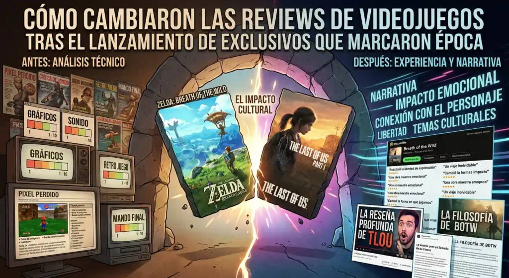 Cómo cambiaron las reviews de videojuegos tras el lanzamiento de exclusivos que marcaron época Cambio reviews de videojuegos