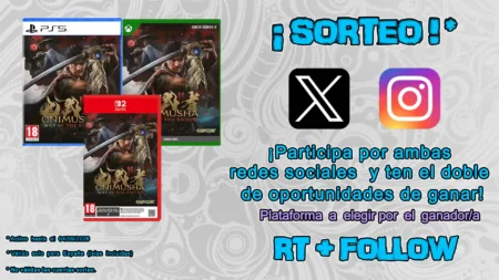 Sorteo copia física Onimusha Way of the Sword (PS5, Xbox Series o Switch 2) Sorteo Onimusha way of the sword