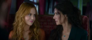 Crítica Prácticamente magia 2 (Susanne Bier, 2026) 12 Nicole Kidman en la izquierda y Sandra Bullock en la derecha mirándose.