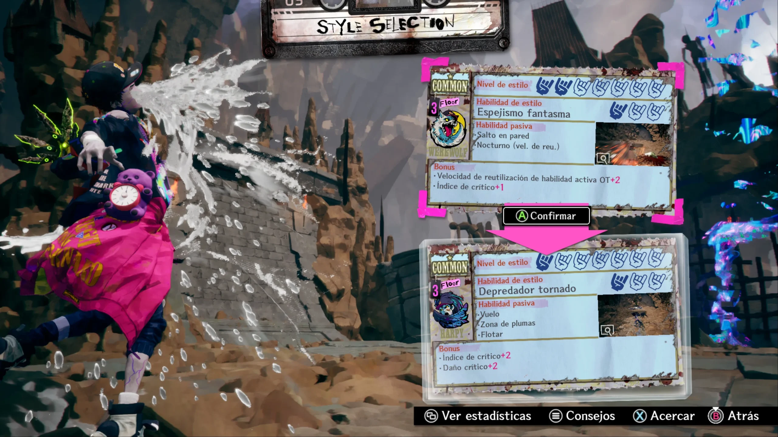 Análisis Stupid Never Dies en PC 8 Cada estilo abre nuevas posibilidades de combate