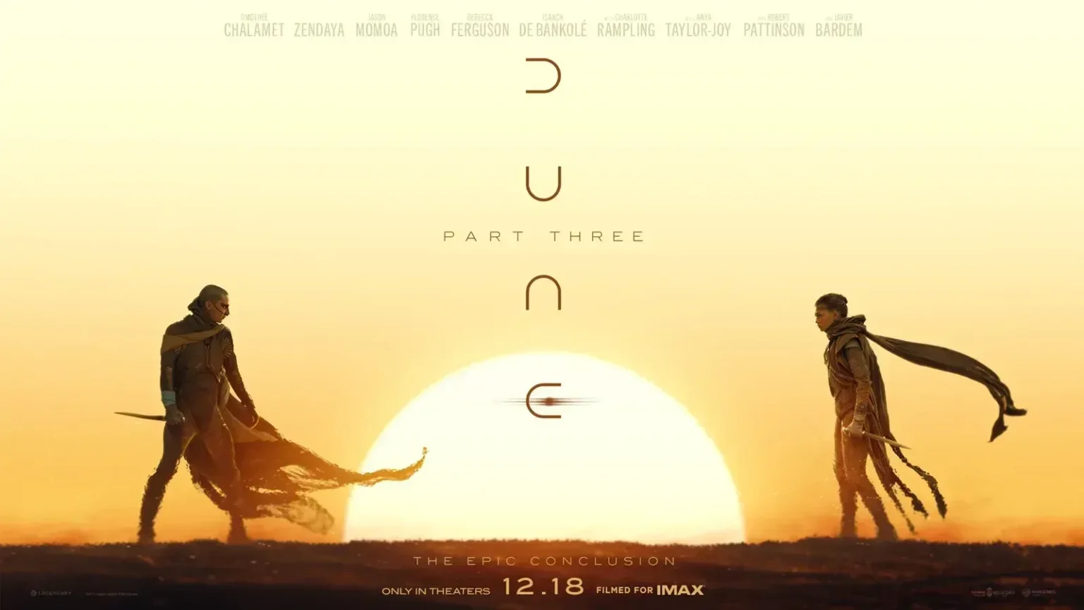 Dune: Parte 3 se prepara para su impactante desenlace el próximo 18 de diciembre Dune: Parte Tres - Cartel